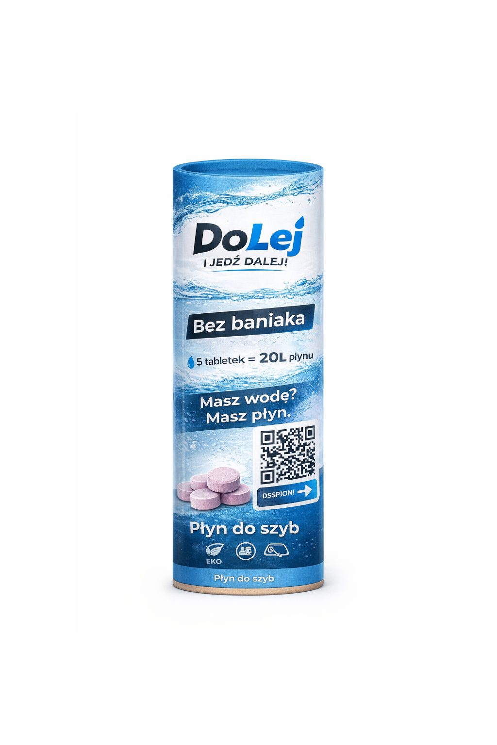 Tuba z 10 sztukami tabletek - to 40 litrów płynu