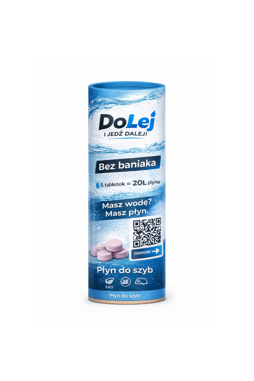 Tuba z 10 sztukami tabletek - to 40 litrów płynu